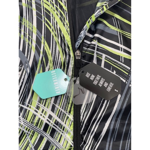 Giacca nuova con etichette Rise by LuLaRoe determinata atletica zip piccola nera verde alta ventilazione - Foto 11 di 20