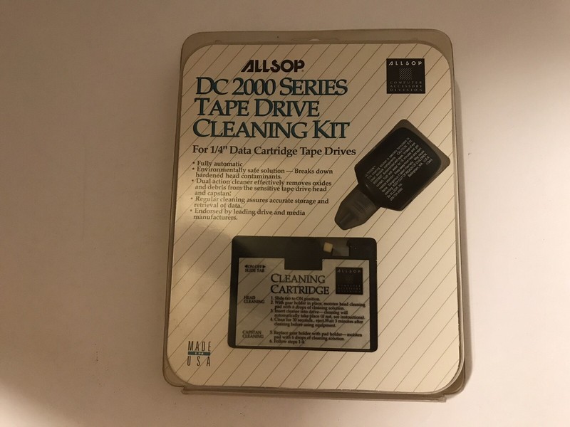 Allsop DC2000 Tape Drive Cleaning Kit
