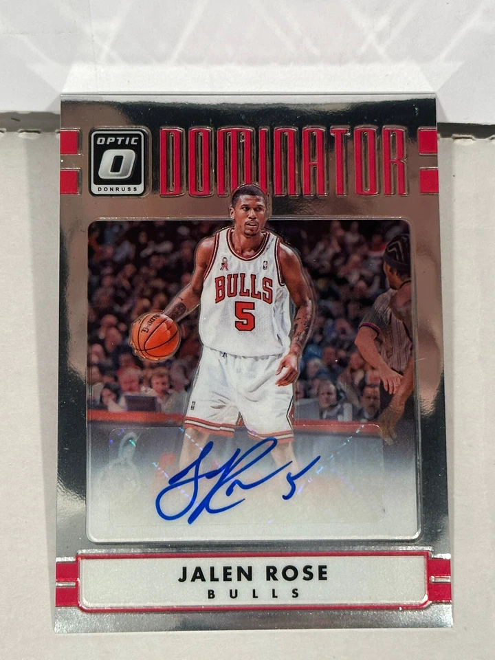 2016-17 Panini Donruss Optic Dominator Signatures Jalen Rose #33 automático/50 Foto 3 de 4