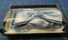 Brand Q BT100-00 Bow Tie  Pocket Square Set White Solid Prom Fancy