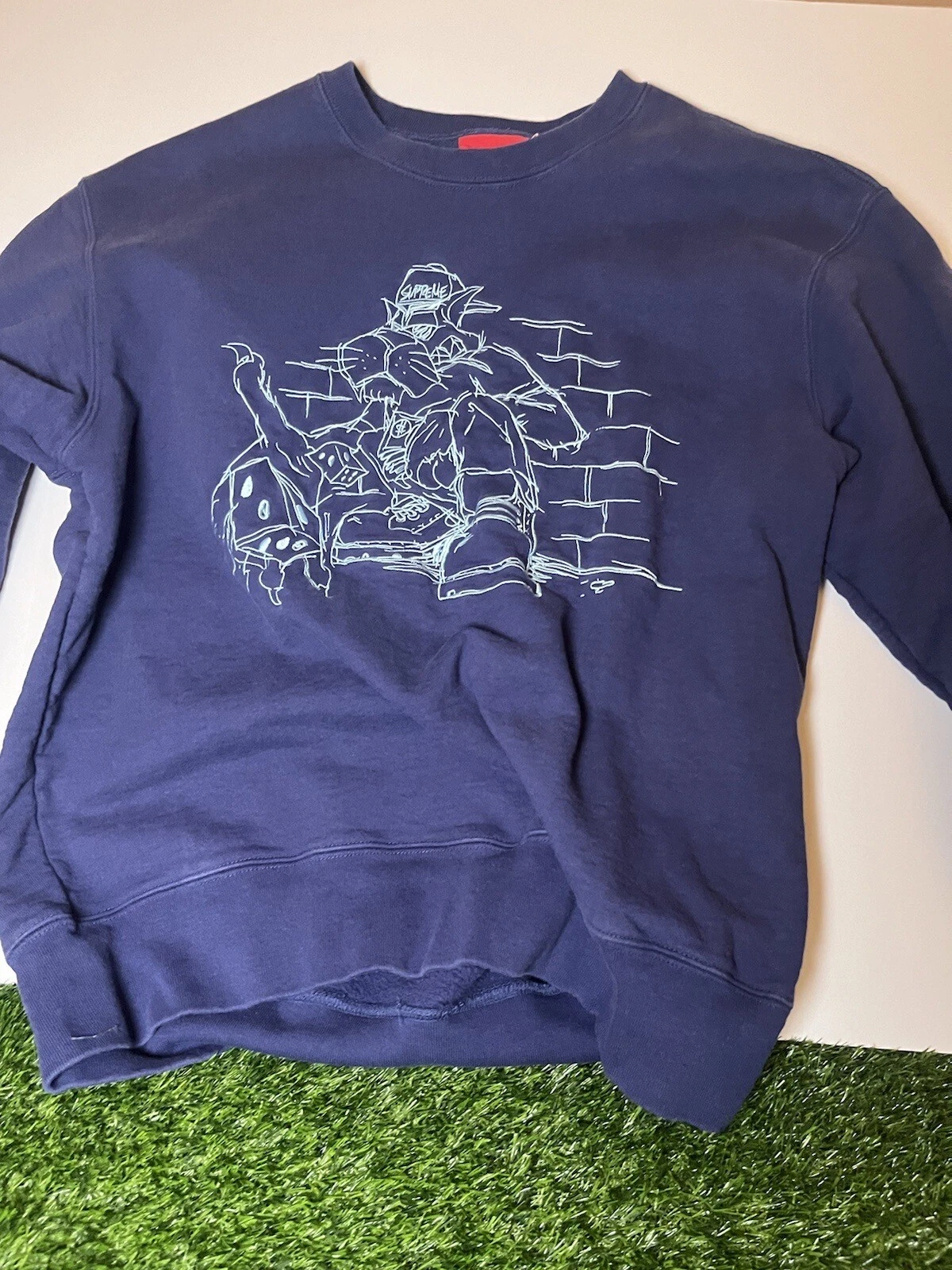 Cou Supreme Dice Crew lavé marine