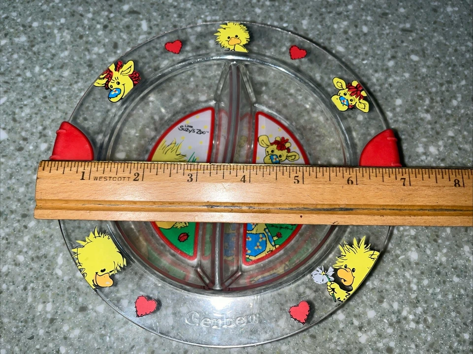 Tazón de plato dividido Little Suzy's Zoo con asas de agarre Witzy & Friends Gerber Foto 3 de 4