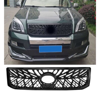 For Toyota Prado LC120 FJ120 2003-2009 Glossy Black Car Front Grill In TRD Style