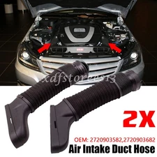 Pair Air Intake Inlet Duct Hose For Mercedes-Benz W204 W212 C300 C350 Left&Right