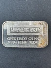 VERY RARE VINTAGE BLANCHARD 1 OZ SILVER BAR .999 FINE SILVER