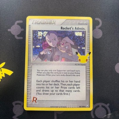 Pokemon Card Team Rocket Executive 25th Overseas Version English Version Brand N