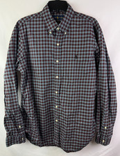 Ralph Lauren Multicolor Plaid Button Down Long Sleeve Shirt Men's Size Large