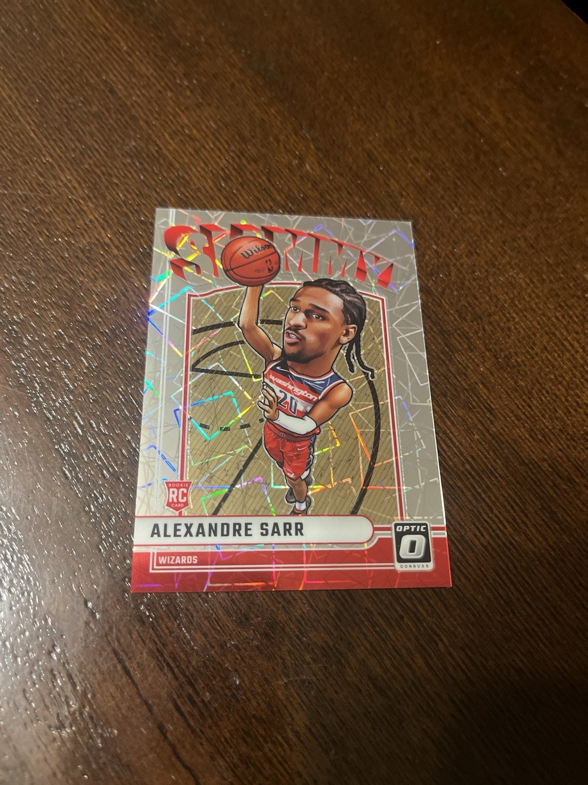 ALEXANDRE SARR 2024-25 DONRUSS OPTIC SLAMMY ROOKIE LAZER PRIZM RC