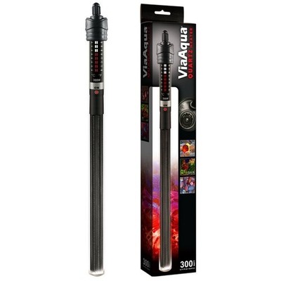 ViaAqua 300 Watts Quartz Glass Submersible Heater with Built-In Thermostat 300W