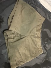 The Limited Women's Chino Shorts Olive Size 4 Flat Front