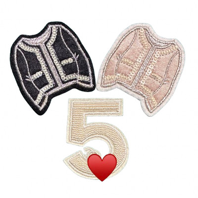 Rare Find Items!!! Lot of 3 Fashion Designers Sequin / 3D Patches