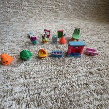 Shopkins Lot Mixed Seasons No Dupes Sweet Treats Furniture Party Mini Toys 14ct