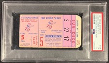 1961 WORLD SERIES GAME 5 TICKET NEW YORK YANKEES CLINCH 19TH TITLE PSA 1.5