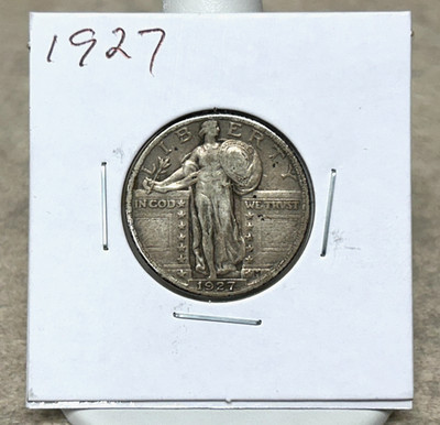1927 Standing Liberty Quarter - Higher Grade - Still Some Luster - Original