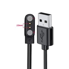 2-Pin Universal USB Data Charging Cable Magnetic Charger For Smart Watch 2.84mm