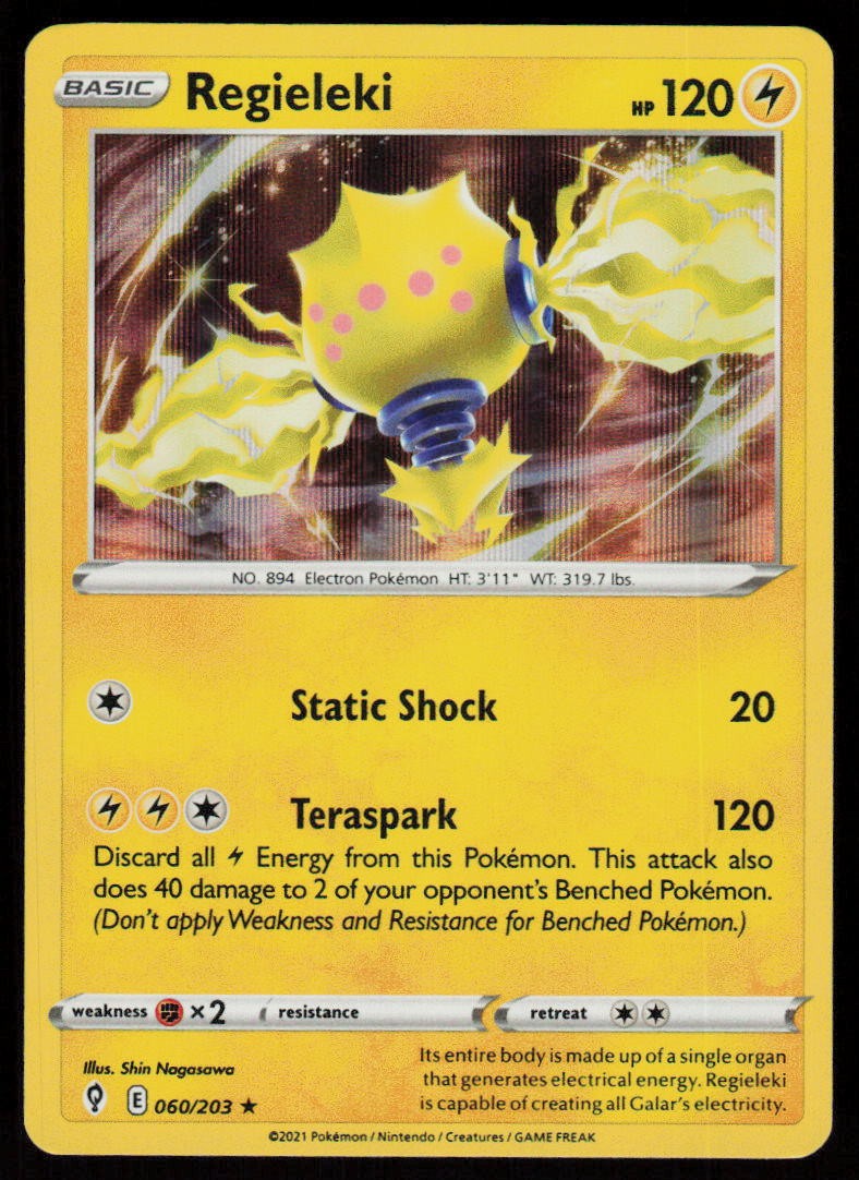Regieleki 60/203 Rare Deck Exclusives Pokemon Lightly Played