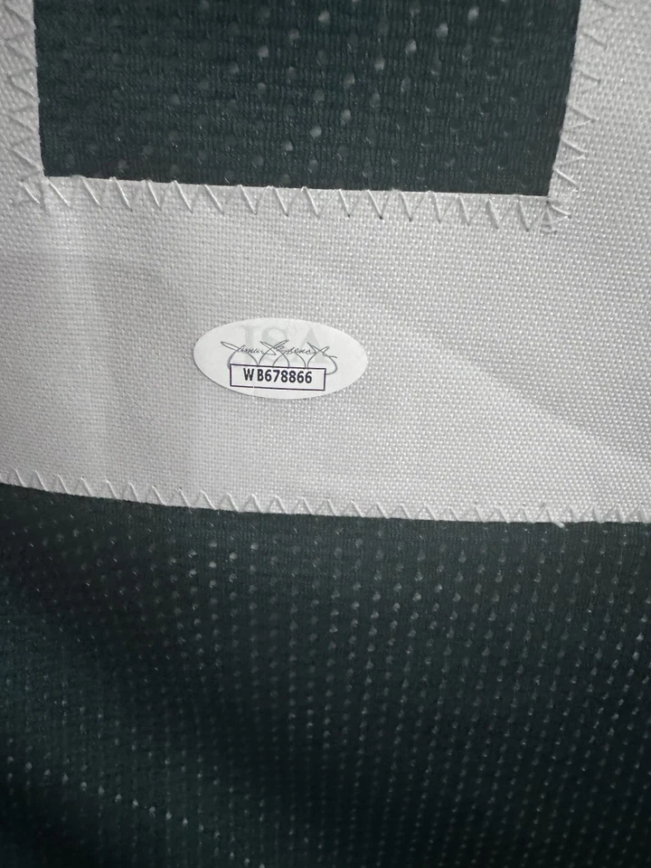 Camiseta deportiva firmada por Eddie Lacy personalizada de los Green Bay Packers certificado de autenticidad JSA Foto 3 de 3