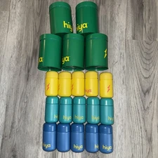 20 Hiya Glass Capsule Pill Bottle Containers Case Box EMPTY & Powder Container 