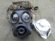 British Avon S10 Size 1 XL Gas Mask Respirator w/ Filter & Haversack SAS Cosplay