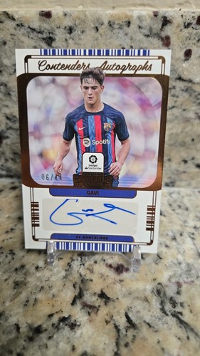 2022-23 Panini Chronicles Contenders La Liga Gavi Auto /44!!