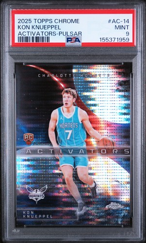 Kon Knueppel [Pulsar Refractor] #AC-14 2025 Topps Chrome Activators card