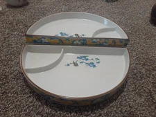 Japanese Sashimi Half Moon  Dish Lot Of 2