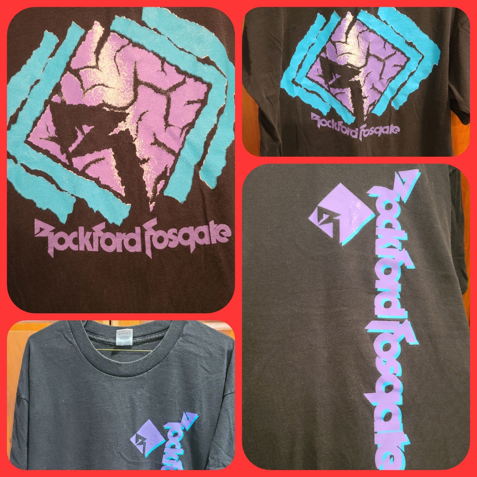 VTG Rockford Fosgate Extreme Logo Single Stitch USA Car Audi