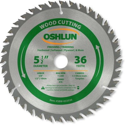 SBW-055036 5-1/2-Inch 36 Tooth ATB Finishing and Trimming Saw Blade with 5/8-...