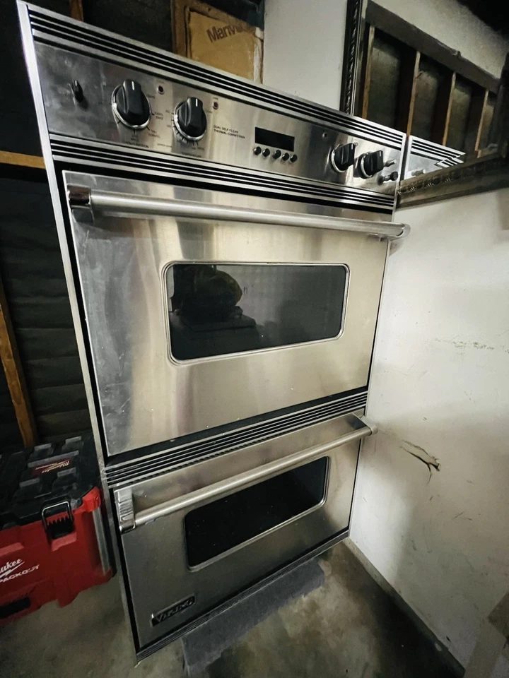 Viking Doble Horno Nuevo Acero Inoxidable Horno de Pared Horno Eléctrico Foto 2 de 4