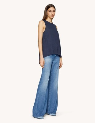 Dondup Women's Denim Wide-leg jeans 
