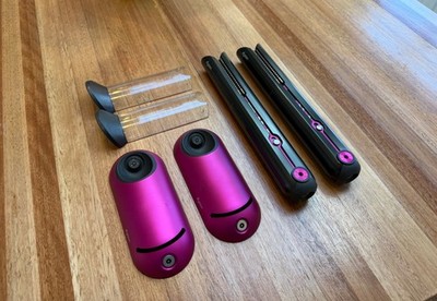 Dyson Fuchsia/Nickel Corrale Hair Straightener - Lot of 2, condition unknown