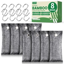 8Pack Activated Charcoal Odor Absorber, Odor Eliminator for Strong 0dor,Shoe ...