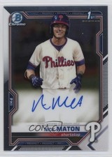 2021 Bowman Chrome Prospects Auto Nick Maton #CPA-NM Auto 17ac