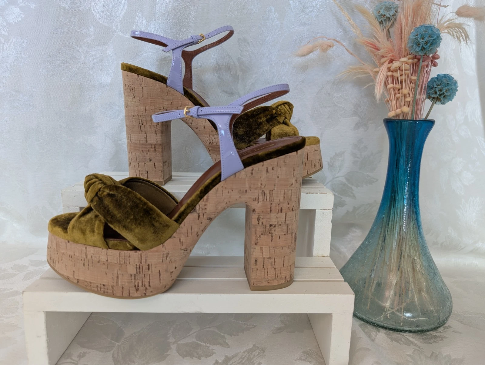 Saint Laurent — Saint Laurent Bianca St. Heaven Knot Platform Sandal BRAND NEW 42EU/11US