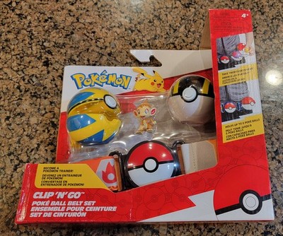 Pokemon Clip 'N' Go Poke Ball Belt Set - NEW