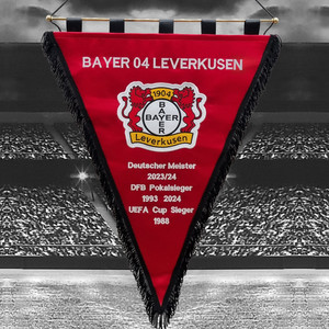 WIMPEL FANION 10*9 CM TOULOUSE.FC TFC Vs BAYER LEVERKUSEN UEFA CUP 2007-2008
