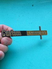 1973 1974 Chevrolet Truck Custom Dash Glove Box Emblem Vintage Gm 330493 Used Oe
