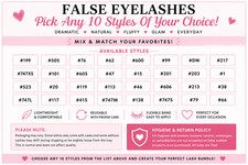 Unbranded Eyelashes Choose Any 10 Styles   Mi...