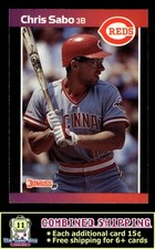 1989 Donruss #317 Chris Sabo Cincinnati Reds RC