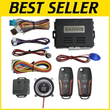 Convenient Remote Keyless Entry Alarm with Engine Starter & Ignition Button Kit