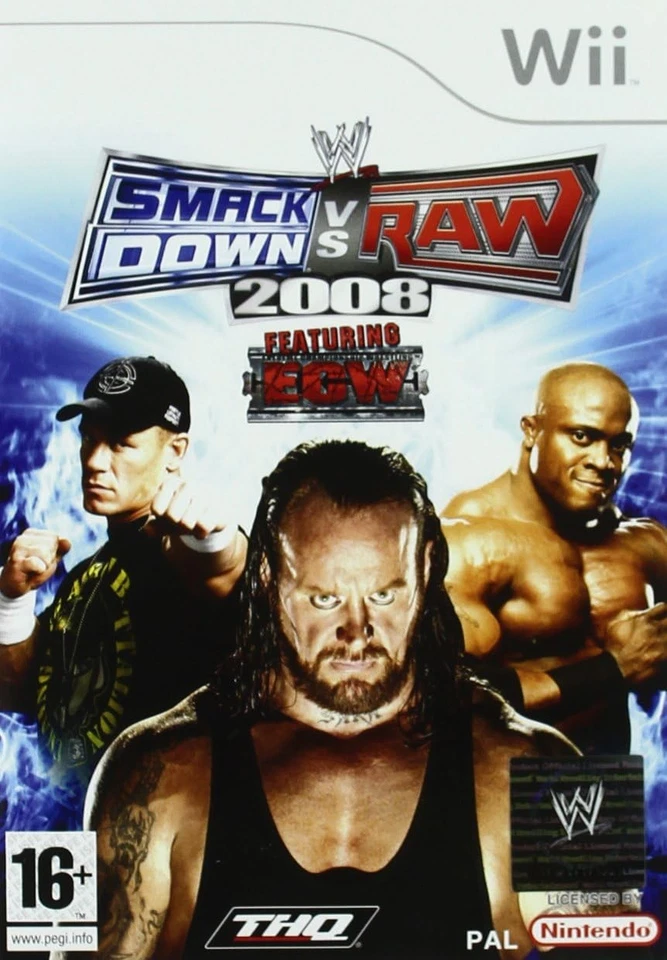 Wii SMACKDOWN VS RAW 2008 - NINTENDO PAL WW