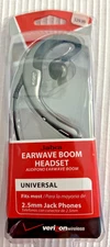 JABRA  Black EAR WAVE BOOM Headset  ** New Open Package ** 2.5mm Jack Output