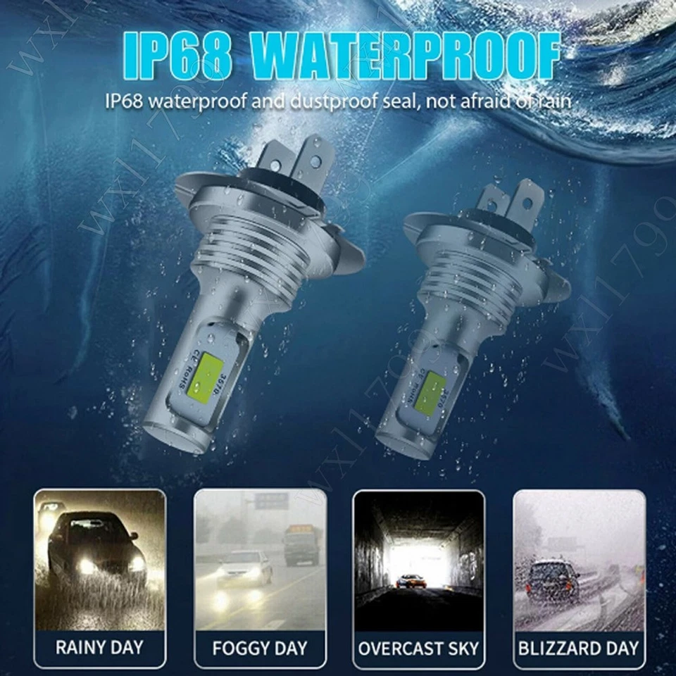 4件装5.75英寸5 3/4圆形LED高低光束车头灯适用于Cutlass 1962-1973 — 第 4/4 张图片