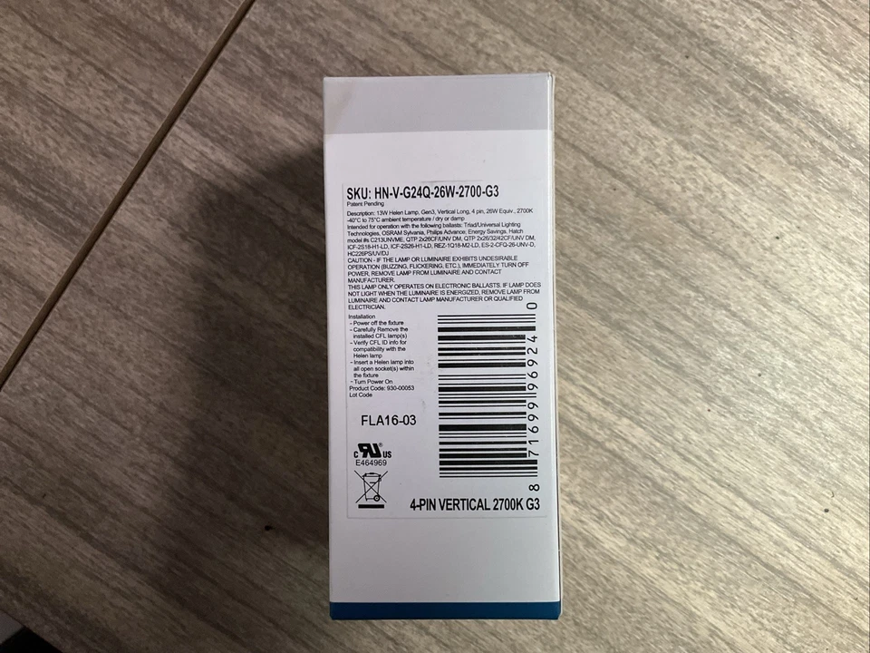 Lunera Helen 26W 3000K 4-Pin Vertical G2 Lamp HN-V-G24Q-26W-2700-G3 - Image 2 of 4