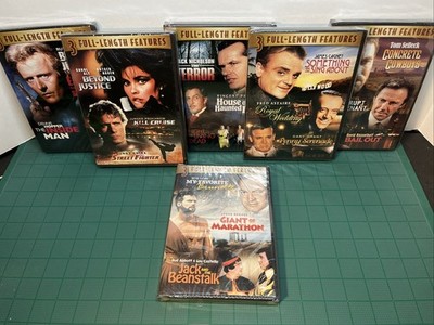 Lot of 6 3 Full Length Features DVDs 18 Movies All New And Sealed Great Deal