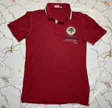Napapijri Men Red Polo Shirt Big Logo Shirt Sleeveless Size Small