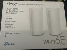 TP-LINK Deco XE200 AXE1100 Wi-Fi 6E Système Mesh Tri-band  (Paquet de 2)
