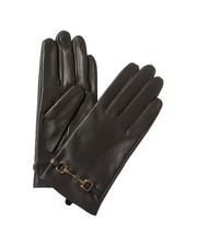 Phenix Horsebit Cashmere-Lined Leather Gloves Women's L