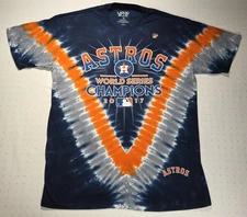 Liquid Blue Houston Astros 2017 MLB World Series Champions XL Tie Dye T Shirt