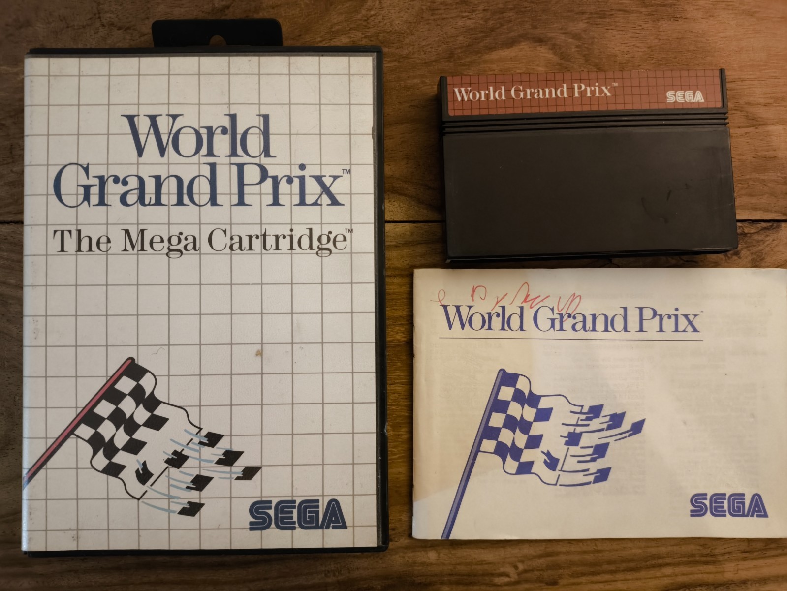 JEU SEGA MASTER SYSTEM WORLD GRAND PRIX COMPLET